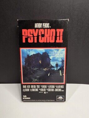 1983 Psycho II VHS Tape - MCA Home Video Slasher Horror